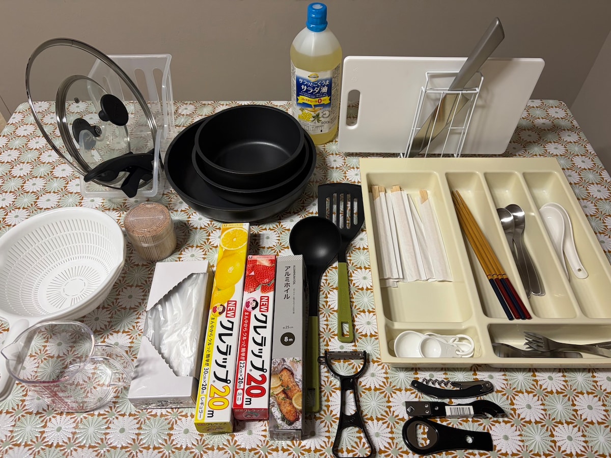 充実の調理器具